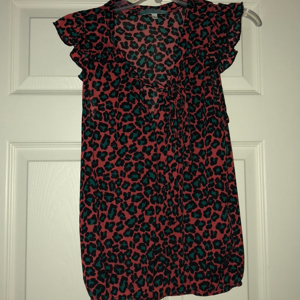 Multi-Colored Leopard blouse
